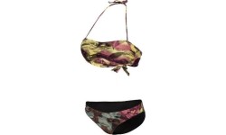 Bikini bandeau Arena Allover Red Fan 38 - 400