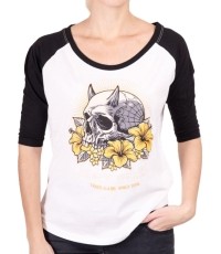 Women’s T-Shirt BLACK HEART Sweet Evil RG - Biały