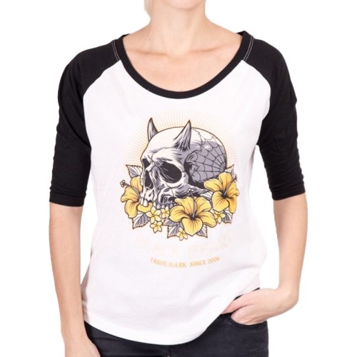 Women’s T-Shirt BLACK HEART Sweet Evil RG - Biały
