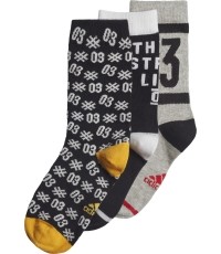 Adidas skarpetki dziecięce YA GR 3PP Black Grey ED8645