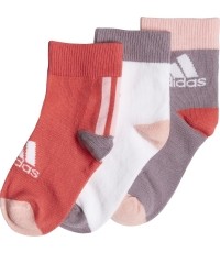 Adidas Kojinės LK Ankle S 3PP Red White Purple
