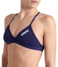 Damska góra od stroju Team Swim Top Tie Back Solid granatowo-biała 32 - 750