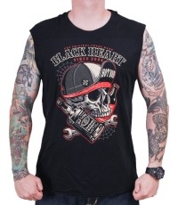 Koszulka bez rękawów BLACK HEART Commander - Czarny