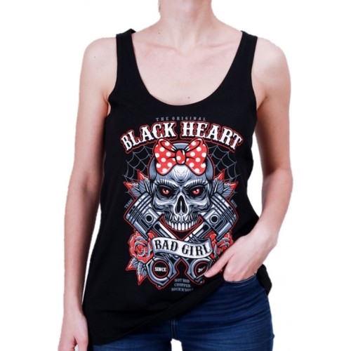 Damski podkoszulek BLACK HEART Bell Piston - Czarny