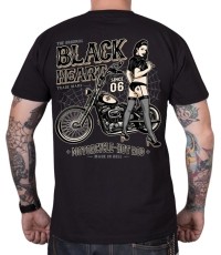 Koszulka BLACK HEART Chopper Pussy - Czarny