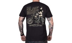 Koszulka BLACK HEART Chopper Pussy - Czarny