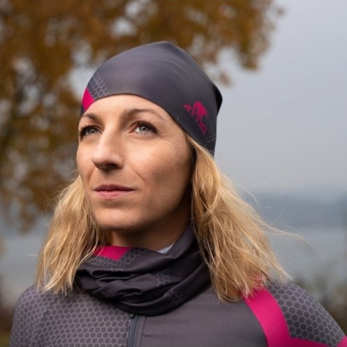 Czapka sportowa Attiq Lycra Thermo - Mountain Grey