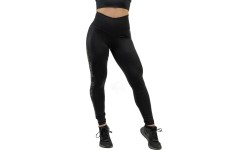 Damskie legginsy z wysokim stanem Nebbia INTENSE Iconic 834 - Czarne złoto
