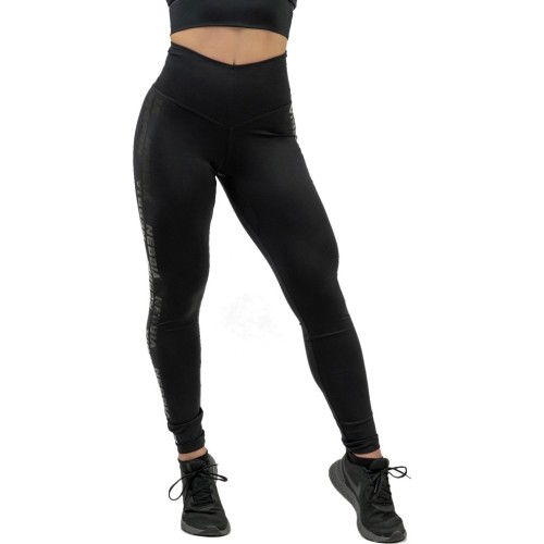 Damskie legginsy z wysokim stanem Nebbia INTENSE Iconic 834 - Czarny