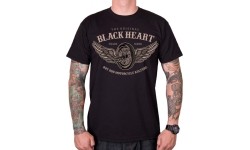 Koszulka BLACK HEART Wings - Czarny