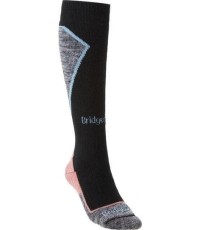 Damskie skarpety narciarskie Midweight+, czarno-koralowe, S - 227