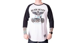 Koszulka z długim rękawem BLACK HEART Blue Chopper RG - Biały