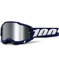 Gogle motocrossowe 100% Accuri 2 Mirror - Mifflin ciemnoniebieski, lustrzane plexi