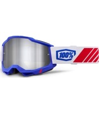 Gogle motocrossowe 100% Accuri 2 Mirror - Kolby niebieski, lustrzana pleksa