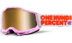 Motocross Goggles 100% Accuri 2 Mirror - Torc bílá, zrcadlové plexi