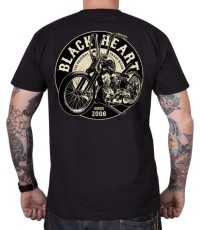 T-Shirt BLACK HEART Chopper King - Czarny