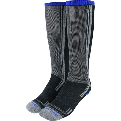 Skarpety Oxford Coolmax Oxsocks szaro-czarno-niebieskie
