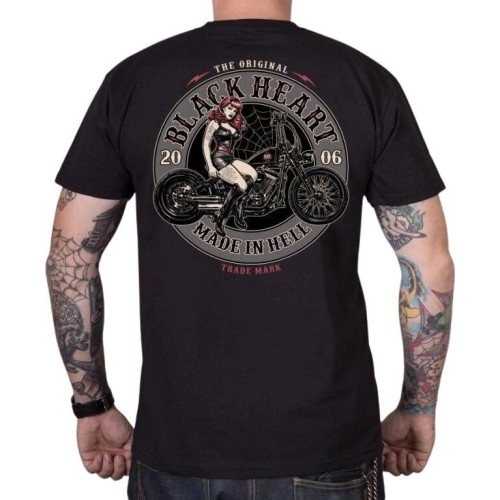 T-Shirt BLACK HEART Ember - Czarny