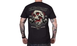 T-Shirt BLACK HEART Flame Piston - Czarny