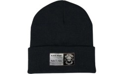 Czapka BLACK HEART z logo czaszki - Czarny
