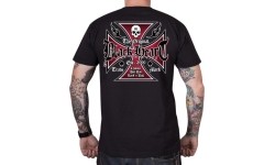 T-Shirt BLACK HEART Heart Cross - Czarny