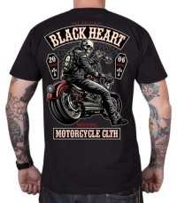 T-Shirt BLACK HEART Coffin - Czarny