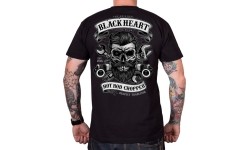 T-Shirt BLACK HEART Respect Tradition - Czarny