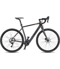 Rower gravelowy elektryczny 4EVER ENGRAVE PRO 28” - Titan/metal gold