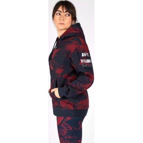 Women's UFC Zenith by Venum Burgundy Authentic Fight Week Pullover Hoodie