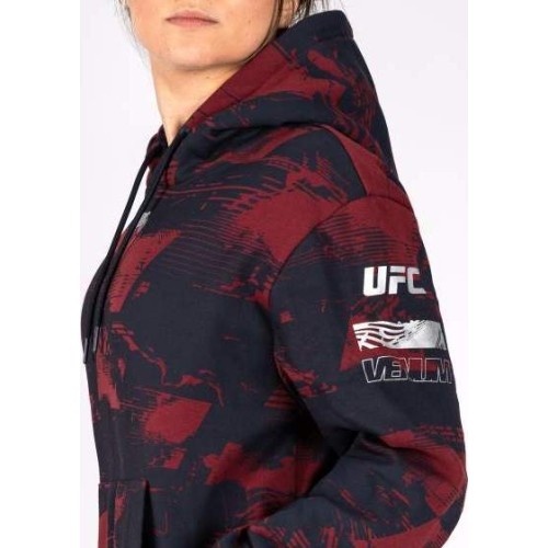 Women's UFC Zenith by Venum Burgundy Authentic Fight Week Pullover Hoodie