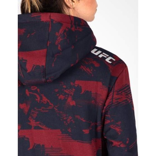 Women's UFC Zenith by Venum Burgundy Authentic Fight Week Pullover Hoodie