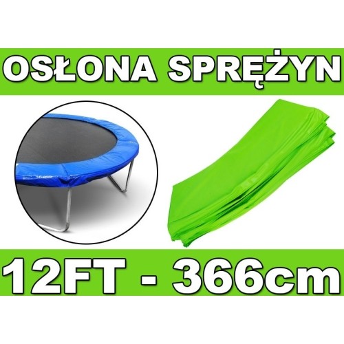 Osłona do trampoliny 12FT, zielona