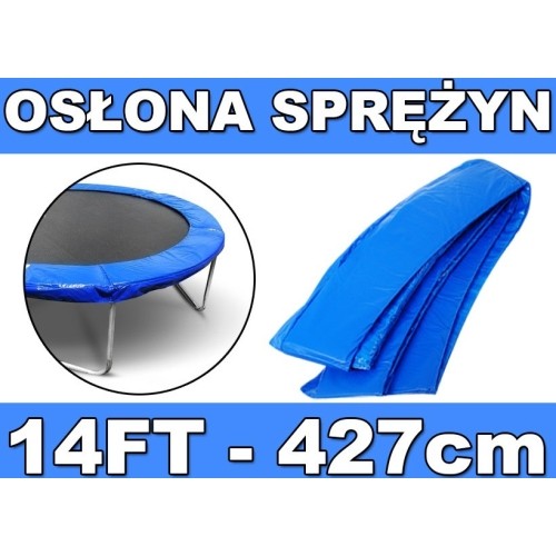 Osłona sprężyn do trampoliny 14FT, niebieska