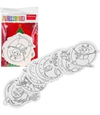 Christmas tree hangers coloring page