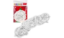 Christmas tree hangers coloring page