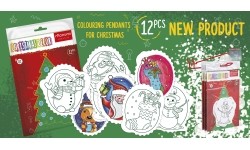 Christmas tree hangers coloring page