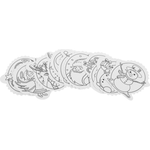 Christmas tree hangers coloring page