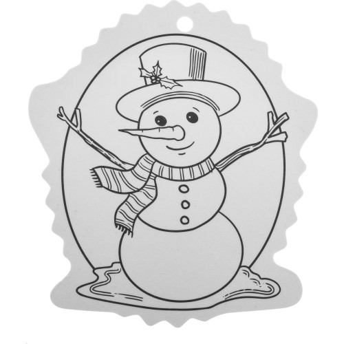 Christmas tree hangers coloring page