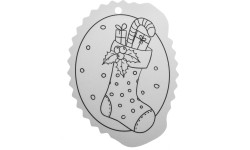 Christmas tree hangers coloring page