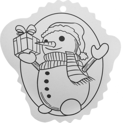 Christmas tree hangers coloring page