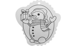 Christmas tree hangers coloring page