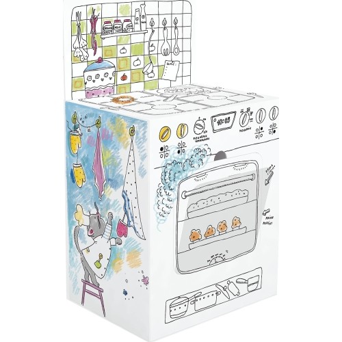 Spatial kitchen XXL coloring book for children