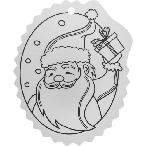 Christmas tree hangers coloring page