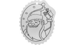 Christmas tree hangers coloring page