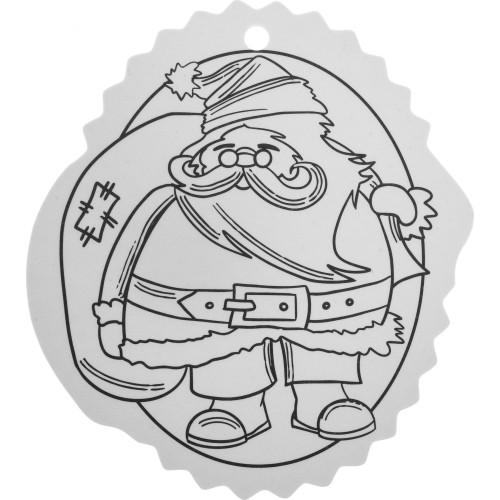 Christmas tree hangers coloring page