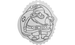 Christmas tree hangers coloring page