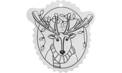 Christmas tree hangers coloring page