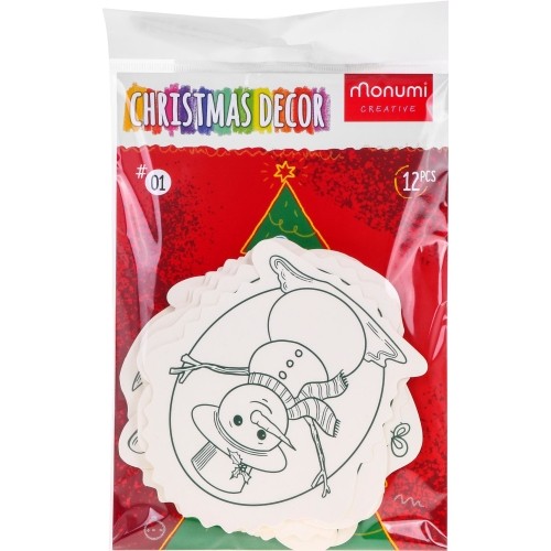 Christmas tree hangers coloring page