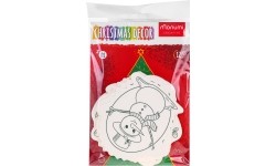 Christmas tree hangers coloring page