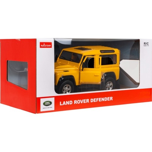 Samochód R/C Land Rover Defender 1:14 RASTAR Żółty